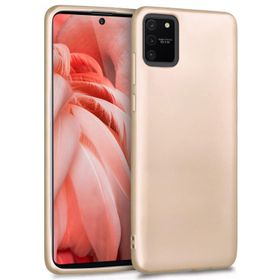 Microsonic Samsung Galaxy A91 S10 Lite Matte Silicone Gold Kılıf