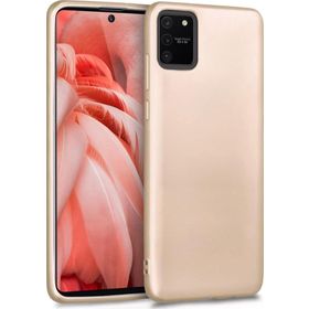 Microsonic Samsung Galaxy A91 S10 Lite Matte Silicone Gold Kılıf