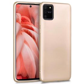 Microsonic Samsung Galaxy A91 S10 Lite Matte Silicone Gold Kılıf