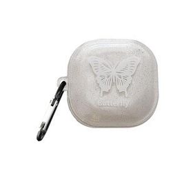 Microsonic Samsung Galaxy Buds 2 Pro Kelebek Desenli Şeffaf Kılıf