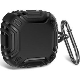 Microsonic Samsung Galaxy Buds 2 Pro Military Darbe Emici Askılık Siyah Kılıf