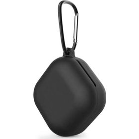 Microsonic Samsung Galaxy Buds FE Askılı Mat Silikon Siyah Kılıf