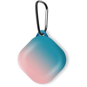 Microsonic Samsung Galaxy Buds FE Degrade Rubber Pembe Mavi Kılıf