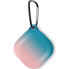 Microsonic Samsung Galaxy Buds FE Degrade Rubber Pembe Mavi Kılıf