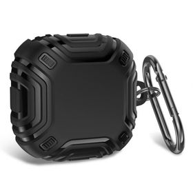 Microsonic Samsung Galaxy Buds FE Military Darbe Emici Askılık Siyah Kılıf