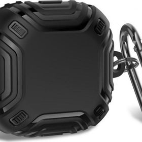 Microsonic Samsung Galaxy Buds FE Military Darbe Emici Askılık Siyah Kılıf