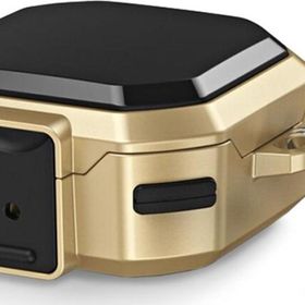 Microsonic Samsung Galaxy Buds Pro Darbeye Dayanıklı Sert Koruyucu Askılık Gold Kılıf