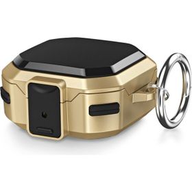 Microsonic Samsung Galaxy Buds Pro Darbeye Dayanıklı Sert Koruyucu Askılık Gold Kılıf