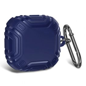 Microsonic Samsung Galaxy Buds Pro Military Darbe Emici Askılık Lacivert Kılıf