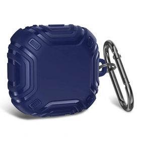 Microsonic Samsung Galaxy Buds Pro Military Darbe Emici Askılık Lacivert Kılıf
