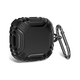 Microsonic Samsung Galaxy Buds Pro Military Darbe Emici Askılık Siyah Kılıf