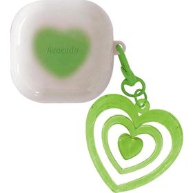 Microsonic Samsung Galaxy Buds Pro Süslü Renkli Kalp Desenli Yeşil Kılıf