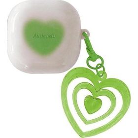 Microsonic Samsung Galaxy Buds Pro Süslü Renkli Kalp Desenli Yeşil Kılıf