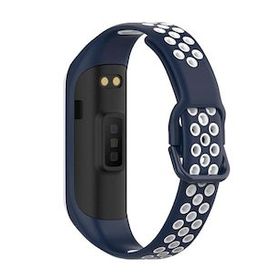 Microsonic Samsung Galaxy Fit 2 R220 Rainbow Sport Band Lacivert Beyaz Kordon