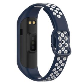 Microsonic Samsung Galaxy Fit 2 R220 Rainbow Sport Band Lacivert Beyaz Kordon
