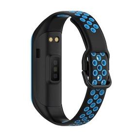 Microsonic Samsung Galaxy Fit 2 R220 Rainbow Sport Band Siyah Mavi Kordon