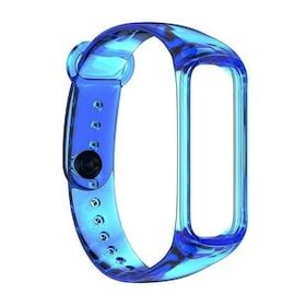 Microsonic Samsung Galaxy Fit 2 R220 Transparent Clear Band Mavi Kordon