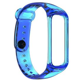 Microsonic Samsung Galaxy Fit 2 R220 Transparent Clear Band Mavi Kordon