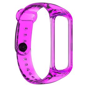 Microsonic Samsung Galaxy Fit 2 R220 Transparent Clear Band Pembe Kordon