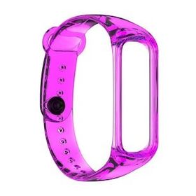 Microsonic Samsung Galaxy Fit 2 R220 Transparent Clear Band Pembe Kordon