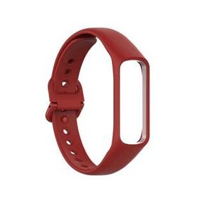 Microsonic Samsung Galaxy Fit 2 Silikon Kırmızı Kordon