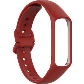 Microsonic Samsung Galaxy Fit 2 Silikon Kırmızı Kordon