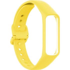 Microsonic Samsung Galaxy Fit 2 Silikon Sarı Kordon