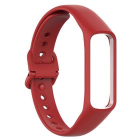 Microsonic Samsung Galaxy Fit E R375 Silikon Kırmızı Kordon