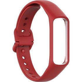 Microsonic Samsung Galaxy Fit E R375 Silikon Kırmızı Kordon