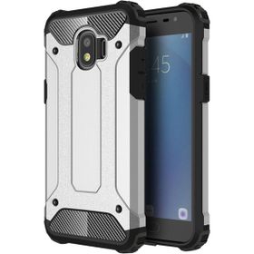 Microsonic Samsung Galaxy Grand Prime Pro Rugged Armor Gümüş Kılıf