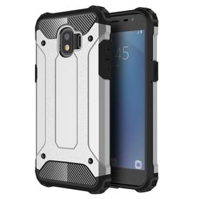 Microsonic Samsung Galaxy J2 Pro 2018 Rugged Armor Gümüş Kılıf