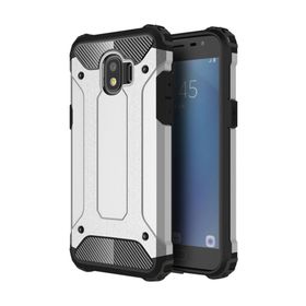 Microsonic Samsung Galaxy J2 Pro 2018 Rugged Armor Gümüş Kılıf