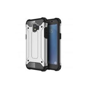 Microsonic Samsung Galaxy J2 Pro 2018 Rugged Armor Gümüş Kılıf