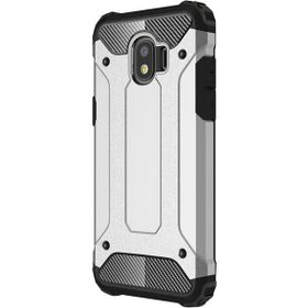 Microsonic Samsung Galaxy J2 Pro 2018 Rugged Armor Gümüş Kılıf