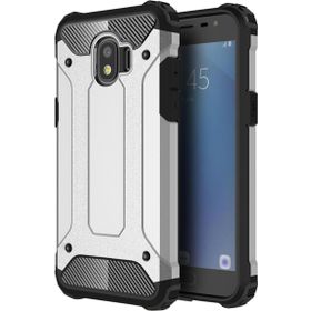 Microsonic Samsung Galaxy J2 Pro 2018 Rugged Armor Gümüş Kılıf