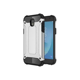 Microsonic Samsung Galaxy J3 Pro Rugged Armor Gümüş Kılıf