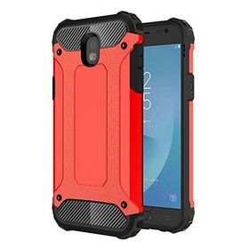 Microsonic Samsung Galaxy J3 Pro Rugged Armor Kırmızı Kılıf