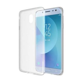 Microsonic Samsung Galaxy J3 Pro Transparent Soft Beyaz Kılıf
