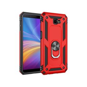 Microsonic Samsung Galaxy J4 Core Military Ring Holder Kırmızı Kılıf