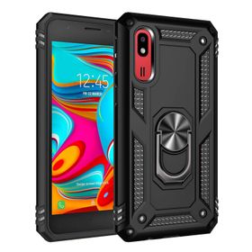 Microsonic Samsung Galaxy J4 Core Military Ring Holder Siyah Kılıf