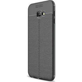 Microsonic Samsung Galaxy J4 Deri Dokulu Silikon Siyah Kılıf
