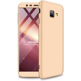 Microsonic Samsung Galaxy J4 Double Dip 360 Protective Gold Kılıf