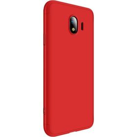 Microsonic Samsung Galaxy J4 Double Dip 360 Protective Kırmızı Kılıf