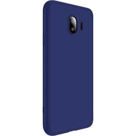 Microsonic Samsung Galaxy J4 Double Dip 360 Protective Lacivert Kılıf