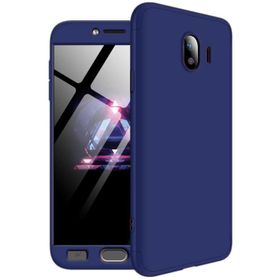 Microsonic Samsung Galaxy J4 Double Dip 360 Protective Lacivert Kılıf