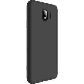 Microsonic Samsung Galaxy J4 Double Dip 360 Protective Siyah Kılıf