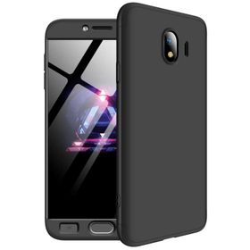 Microsonic Samsung Galaxy J4 Double Dip 360 Protective Siyah Kılıf