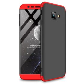 Microsonic Samsung Galaxy J4 Double Dip 360 Protective Siyah Kırmızı Kılıf