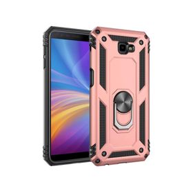 Microsonic Samsung Galaxy J4 Plus Military Ring Holder Gold Kılıf