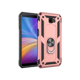 Microsonic Samsung Galaxy J4 Plus Military Ring Holder Gold Kılıf